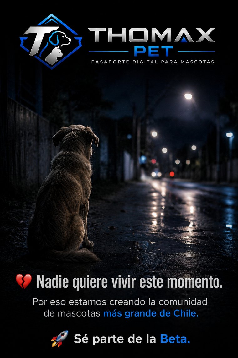 Nadie quiere vivir este momento - Sé parte de la Beta THOMAX PET